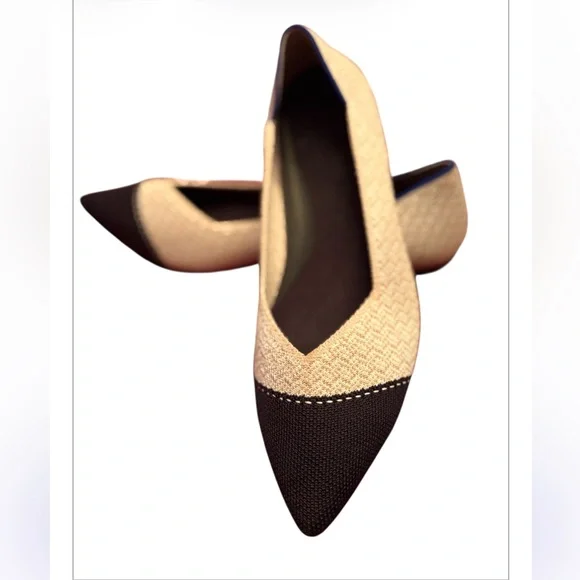 ROTHYS The Point Dune Captoe Flats Size 8 - Picture 2 of 7